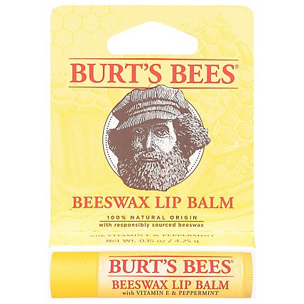 Burt's Bees Beeswax Lip Balm - .15 Oz - Image 1