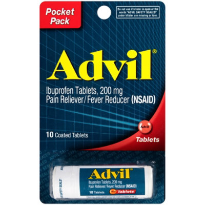 Advil Ibuprofen Tablets Pocket Pack - 10 Count - Image 1