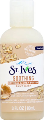 St. Ives Soothing Oatmeal & Shea Butter Body Wash - 3 Fl. Oz. - Image 2