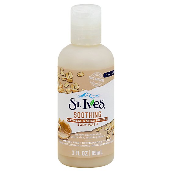 St. Ives Soothing Oatmeal & Shea Butter Body Wash - 3 Fl. Oz.
