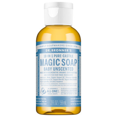 Dr. Bronner's Baby Unscented Pure Castile Soap - 2 Fl. Oz. - Image 1