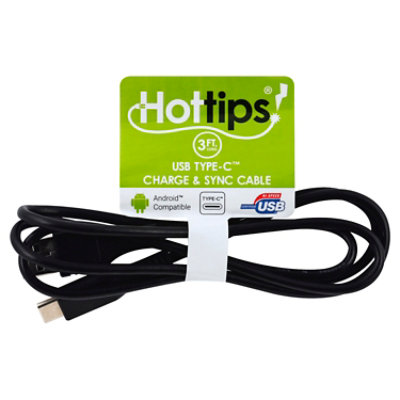 Hottips 3 Feet Usb If 2.0 Type C Cable Astmt - Each - Image 1