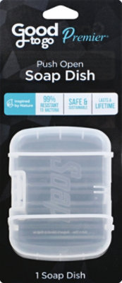 Good To Go Premier Antimicrobial Soap Dish - Each - Image 2