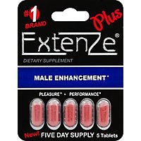 ExtenZe Plus Male Enchancement Caplets - 5 Count - Image 1