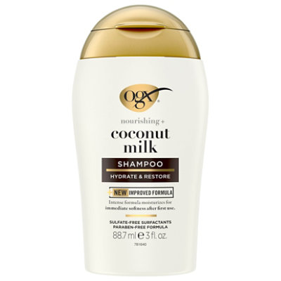 Ogx Nourishing Coconut Milk Shampoo - 3 Fl. Oz. - Kings Food Markets