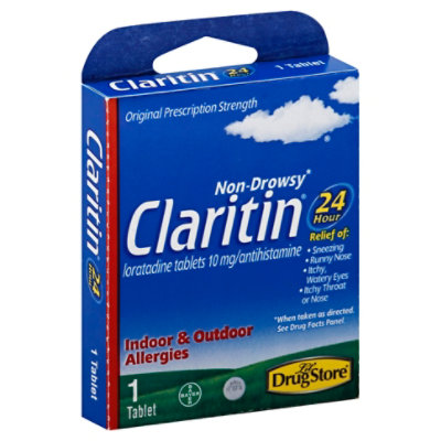 Claritin 10 Mg Allergy Relief Non Drowsy Tablet - Each