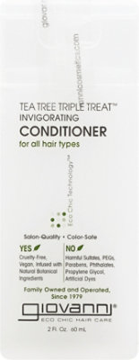 Giovanni Tea Tree Triple Threat Conditioner - 2 Fl. Oz. - Image 2