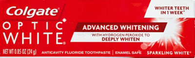 Colgate Optic White Sparkling Mint Toothpaste Travel Size - 0.85 Oz ...
