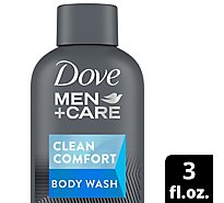 Dove Men + Care Clean Comfort Body and Face Wash - 3 Oz