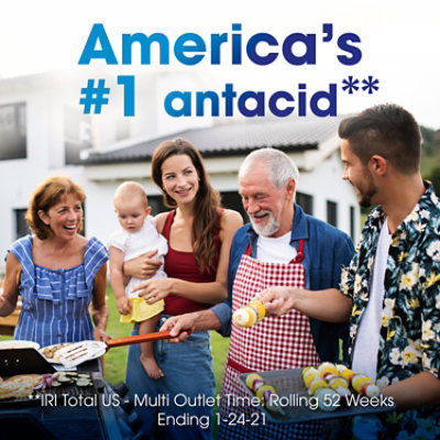 TUMS Smoothies Extra Strength 750 Antacid Assorted Fruit Chewable Tablets - 12 Count - Image 2