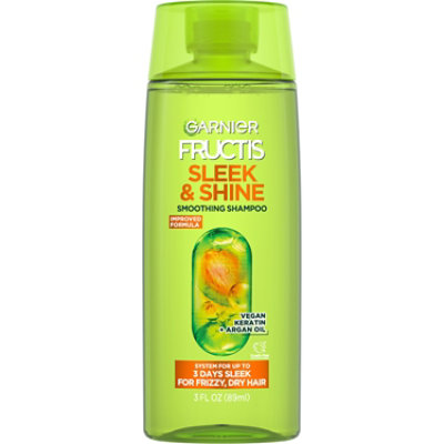 Garnier Fructis Sleek & Shine Smoothing Shampoo for Frizzy Dry Hair - 3 Fl. Oz. - Image 1