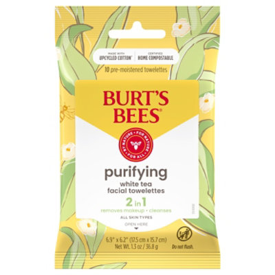 Burt's Bees Facial Cleansing Towelettes - 10 Count - Image 2