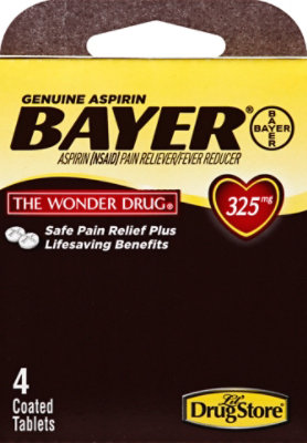 Bayer ASPIRIN ブリキ缶 Bayer Aspirin, Genuine, 325 mg, Coated Tablets Same-Day