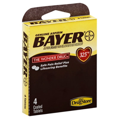 Bayer ASPIRIN ブリキ缶 Bayer Aspirin, Genuine, 325 mg, Coated Tablets Same-Day