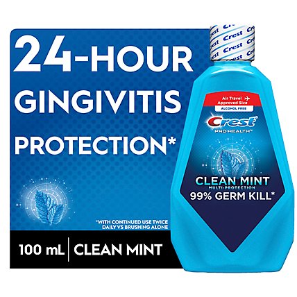 Crest Pro Health Clean Mint Mouthwash - 3.3 Fl. Oz. - Image 2