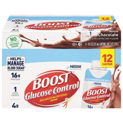 Boost Drnk Glucose Control Chocolate - 12-8 FZ