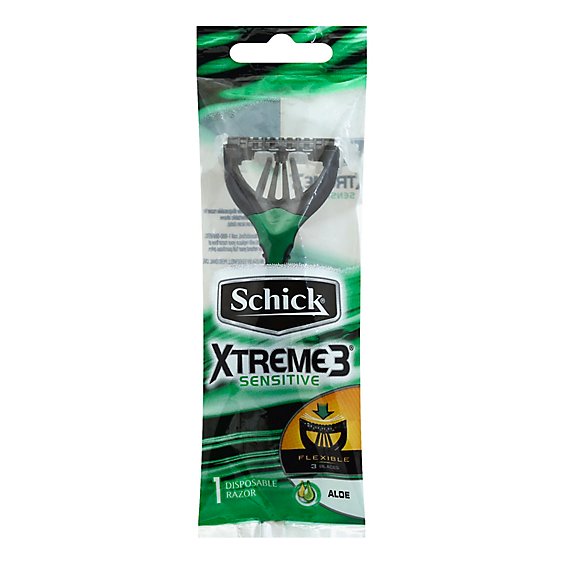 Schick Xtreme 3 Sensitive Skin Disposable Razor With Aloe - Each