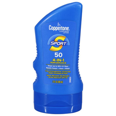 Coppertone Sport Sunscreen Lotion SPF 50 - 3 Fl. Oz. - Image 3