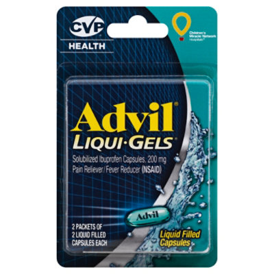 Advil Liqui Gels Ibuprofen Capsules - 4 Count - safeway