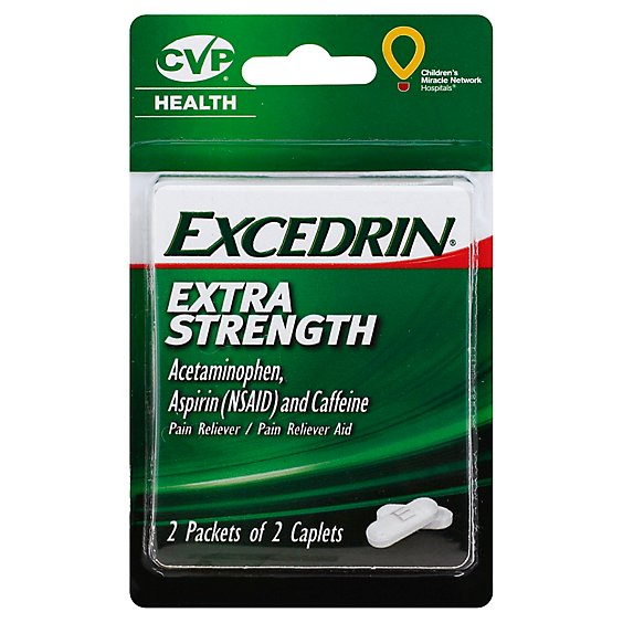 Excedrin Extra Strength Caplets - 4 Count