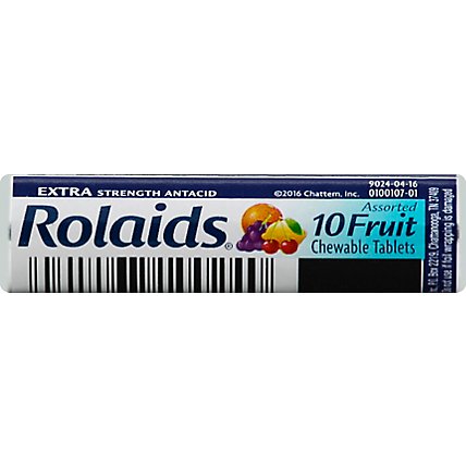 Rolaids Extra Strength Antacid Assorted Fruit Chewable Tablets Travel Size - 10 Count - Image 2