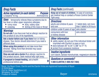 Claritin 24 Hr Allergy Tablets - 5 Count - Image 5