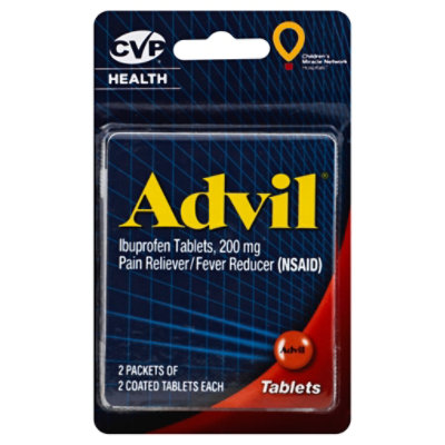 Advil 200 Mg Ibuprofen Tablets - 4 Count
