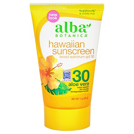 Alba Botanica Aloe Vera SPF 30 Sunscreen - 1 Oz - Image 3
