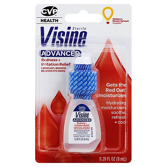 Visine Advanced Eye Drops - 0.28 Fl. Oz.