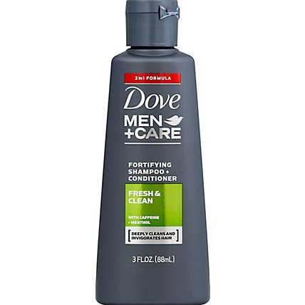 Dove Men + Care Fresh & Clean Shampoo + Conditioner - 3 Oz - Image 2