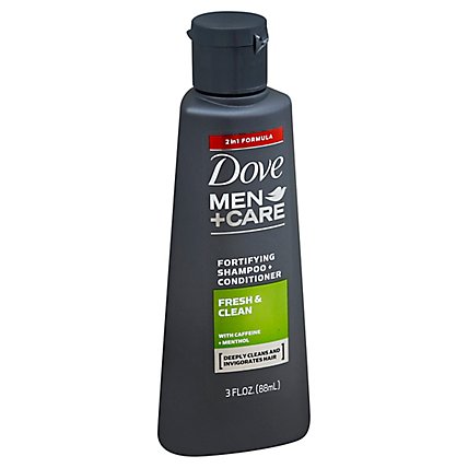 Dove Men + Care Fresh & Clean Shampoo + Conditioner - 3 Oz - Image 1