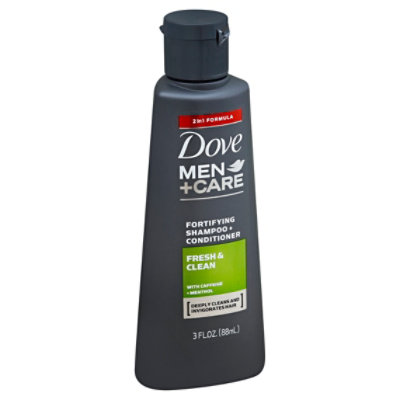 Dove Men + Care Fresh & Clean Shampoo + Conditioner - 3 Oz