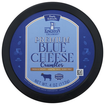 Kingston Heritage Blue Cheese Crumbled Cup - 4 OZ