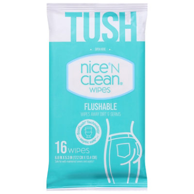 Nice 'N Clean Flushable Wipes - 16 Count - Image 1