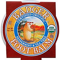 Badger Peppermint & Tea Tree Foot Balm - 0.75 Oz - Image 2