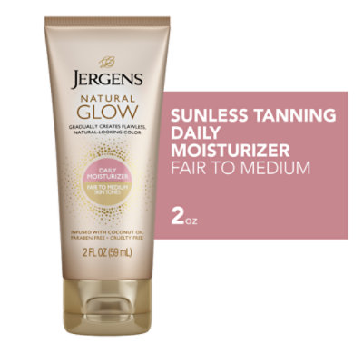 Jergens Natural Glow Fair to Medium Self Tanner Lotion - 2 Fl. Oz.