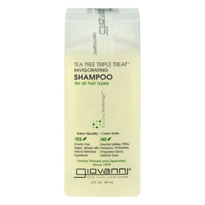 Giovanni Tea Tree Triple Threat Shampoo - 2 Fl. Oz. - Image 3