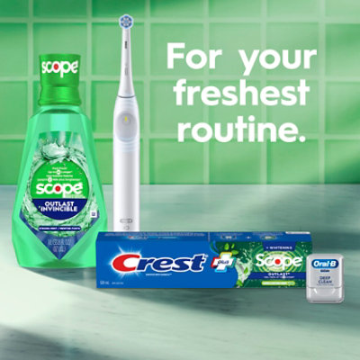 Crest Scope Outlast Anticavity Fluoride Mouthwash Long Lasting Mint Travel Size - 3.3 Fl. Oz. - Image 8