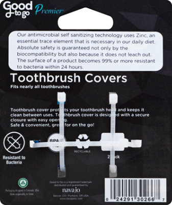 Good To Go Premier Toothbrush Cover - 2 Count - Image 3