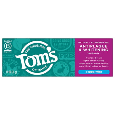 Tom's of Maine Antiplaque & Whitening Toothpaste - 1 Oz - Image 1