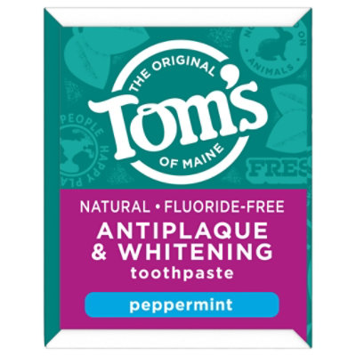 Tom's of Maine Antiplaque & Whitening Toothpaste - 1 Oz - Image 4