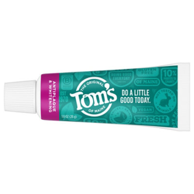 Tom's of Maine Antiplaque & Whitening Toothpaste - 1 Oz - Image 3