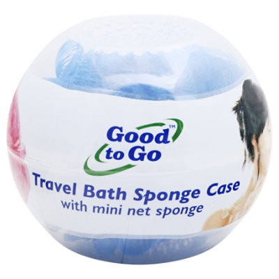 Good To Go Travel Bath Sponge With Case - Each