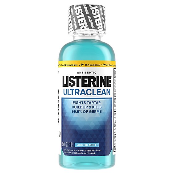 Listerine Ultraclean Arctic Mint Mouthwash - 3.2 Fl. Oz.