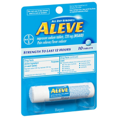 Aleve All Day Strong 220 Mg Tablets - 10 Count