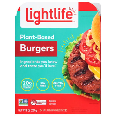Lightlife Burger Plant Based - 8 OZ - Image 3