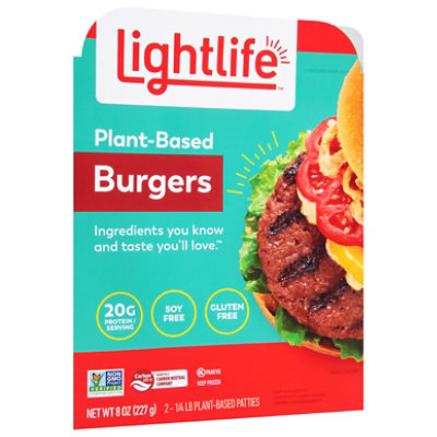 Lightlife Burger Plant Based - 8 OZ