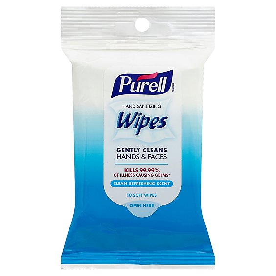 Purell Hand Sanitizing Wipes - 10 Count