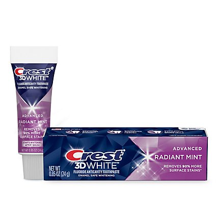 Crest 3d White Radiant Mint Toothpaste - 0.85 Oz - Image 1