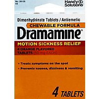 Dramamine Dimenhydrinate Chewable Tablets - 4 Count - Image 2